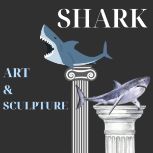 John Perrys Blue Shark Sculpture Art